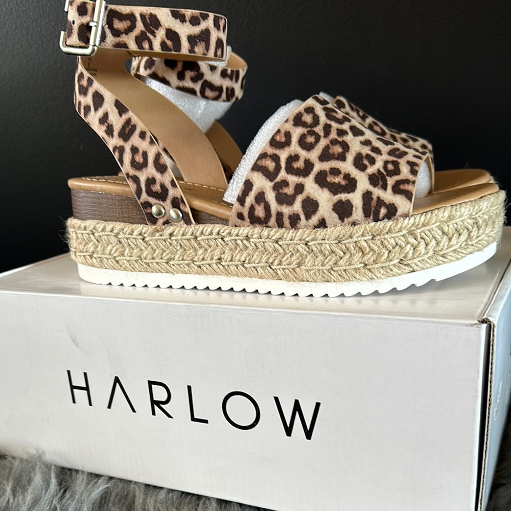 Harlow Leopard Print Women's Sandals